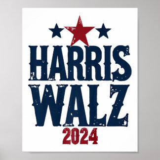 Harris W 2024 Val Kamala Harris Tim Waltz 202 Poster