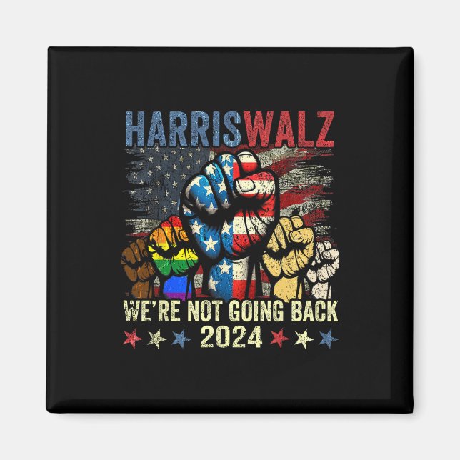 Harris W för president 2024. Magnet (Framsidan)