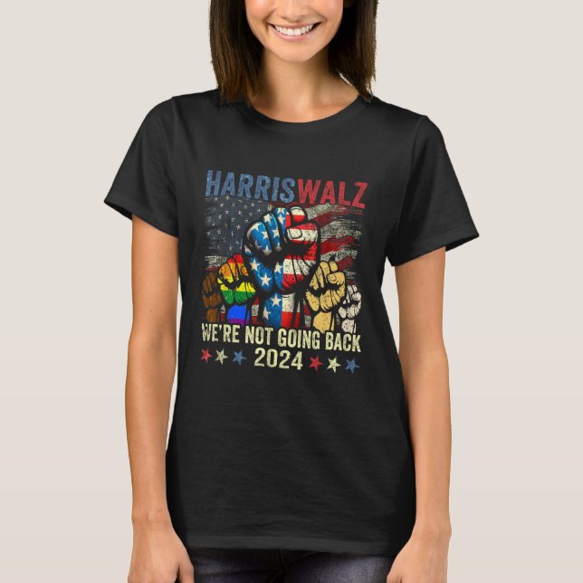 Harris W för president 2024. T Shirt (Framsida)