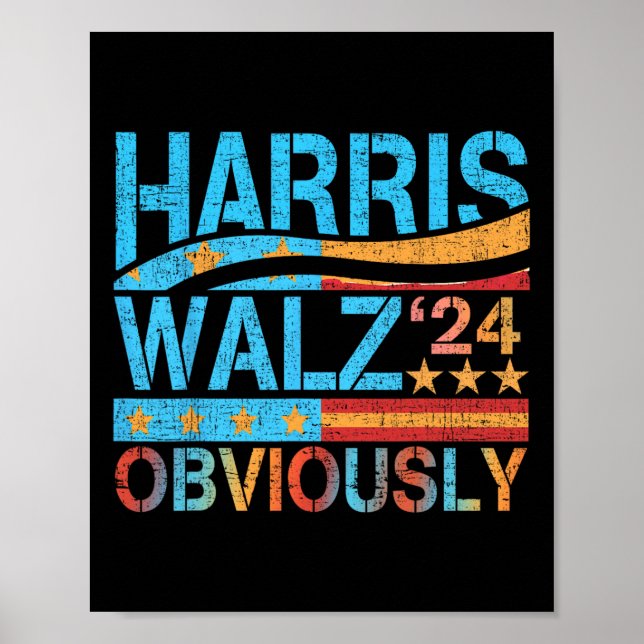 Harris W! Harris Waltz 2024 Val 1 Poster (Framsidan)