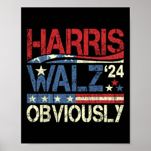 Harris W! Val av Harris Waltz 2024 Poster