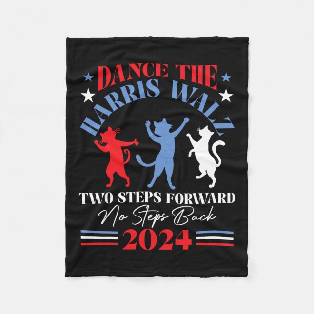 Harris Waltz 2024 Cat Dam Dance 2 Steg framåt N Fleecefilt (Framsidan)