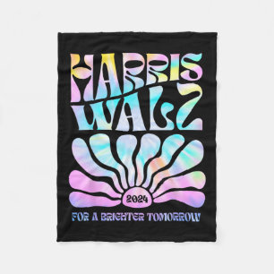 Harris Waltz 2024 för en kort morgondag, Tie Dye Fleecefilt
