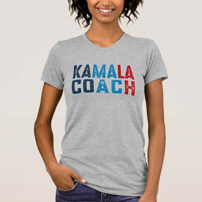 Harris Waltz 2024 Kamala Harris Coach Walz 2024 T Shirt (Framsida)