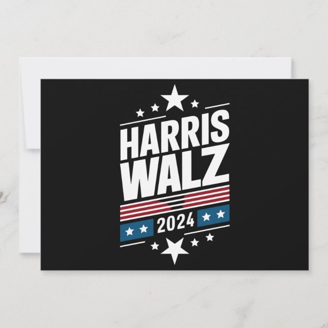 Harris Waltz 2024 Kamala Harris Tim Waltz 2024 Inbjudningar (Framsida)