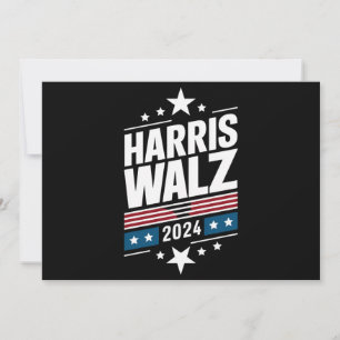 Harris Waltz 2024 Kamala Harris Tim Waltz 2024 Inbjudningar