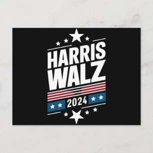 Harris Waltz 2024 Kamala Harris Tim Waltz 2024 Vykort