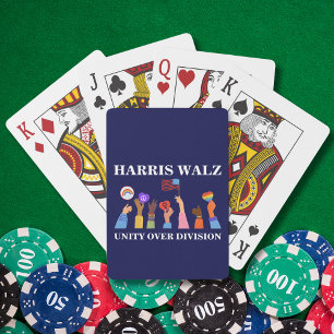 Harris Waltz 2024 Unity Over Division Casinokort