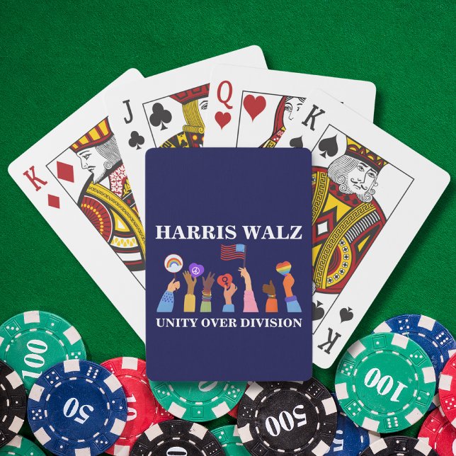 Harris Waltz 2024 Unity Over Division Casinokort (Skapare uppladdad)