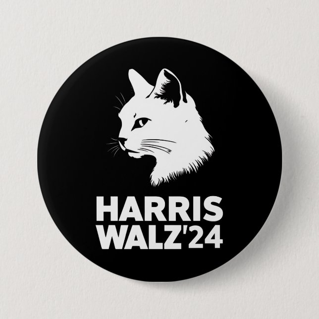 Harris Waltz 2024 Val Funny Cat Kamala Tim Knapp (Framsida)