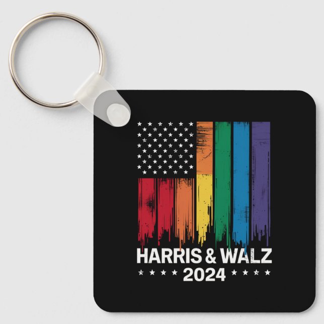 Harris Waltz 2024 Val Gay Tim Waltz HGBTQ Nyckelring (Framsida)