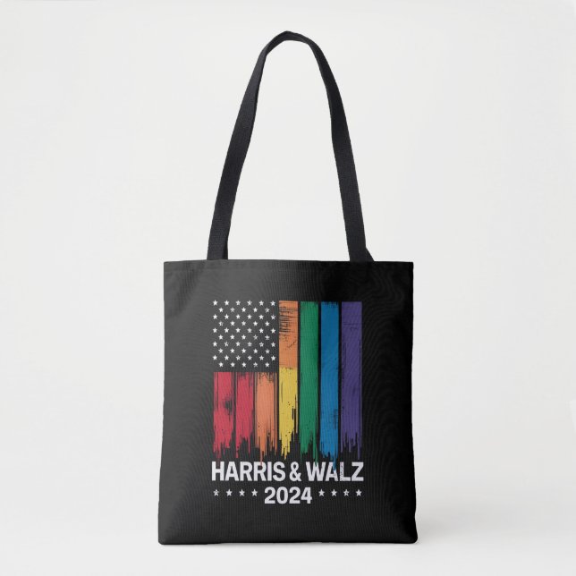 Harris Waltz 2024 Val Gay Tim Waltz HGBTQ Tygkasse (Framsida)