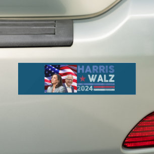 Harris Waltz 2024 Val Kamala Harris Navy Blue Bildekal