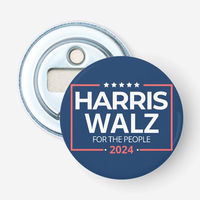 Harris Waltz 2024 Val Kamala Harris Tim Waltz Flasköppnare (Framsidan)