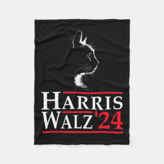 Harris Waltz 2024 Val Kamala Harris Tim Waltz Fleecefilt