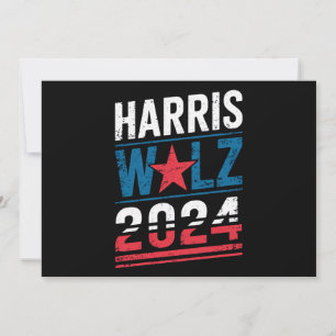 Harris Waltz 2024 Val Kamala Harris Tim Waltz Inbjudningar