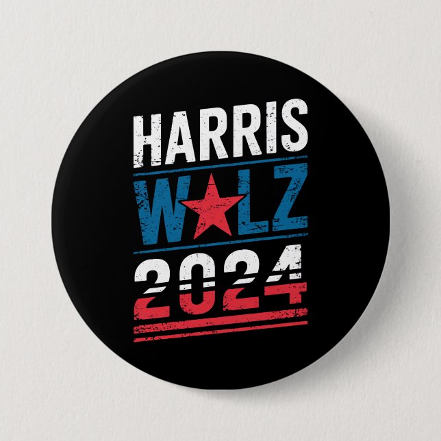 Harris Waltz 2024 Val Kamala Harris Tim Waltz Knapp (Framsida)