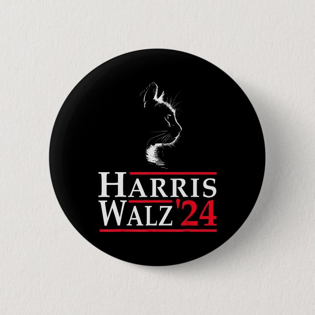 Harris Waltz 2024 Val Kamala Harris Tim Waltz Knapp (Framsida)