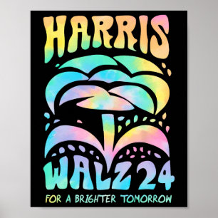 Harris Waltz 2024 Val Kamala Harris Tim Waltz Poster