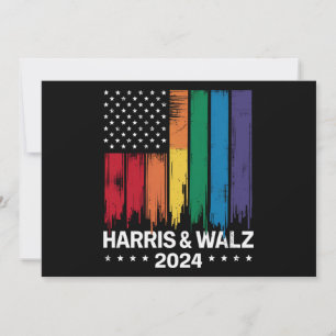 Harris Waltz 2024 Valet Hbtq Tim Waltz LGBTQ Inbjudningar