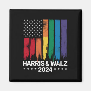 Harris Waltz 2024 Valet Hbtq Tim Waltz LGBTQ Magnet