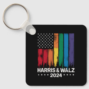 Harris Waltz 2024 Valet Hbtq Tim Waltz LGBTQ Nyckelring