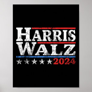 Harris Waltz 24 Val Kamala Harris Tim Waltz 2 Poster