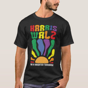 Harris Waltz för en Brighter Morgon Kamala LGBT T Shirt