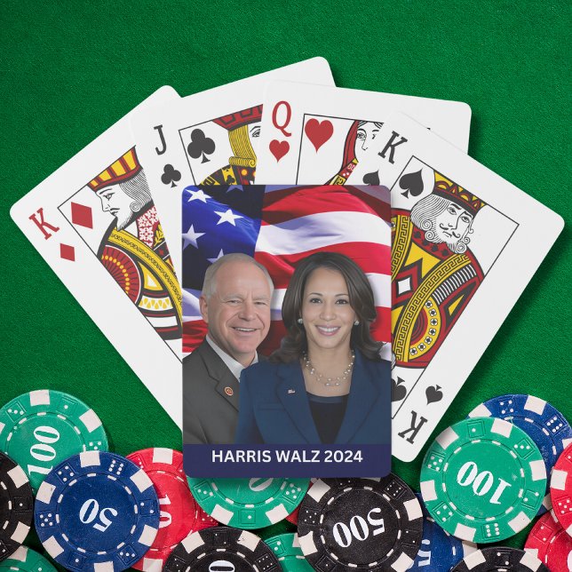 Harris Waltz Photo 2024 - Kamala Harris Tim Waltz Casinokort (Skapare uppladdad)