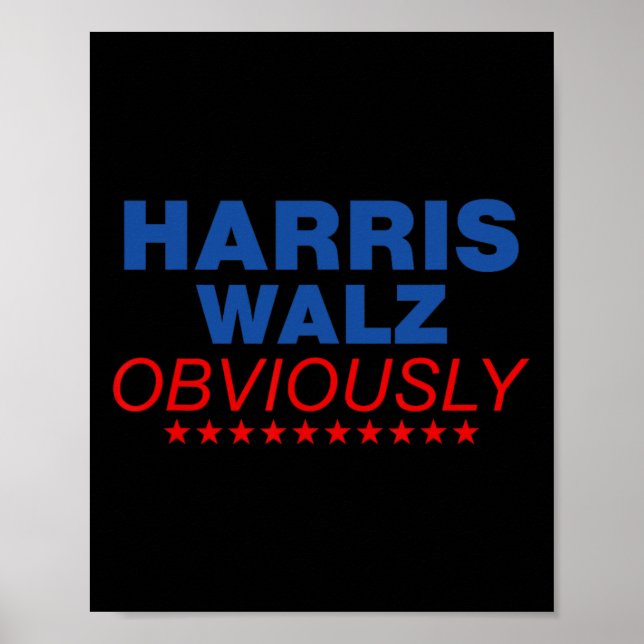 Harris Waltz uppenbarligen 2024 Balz till Walz Poster (Framsidan)