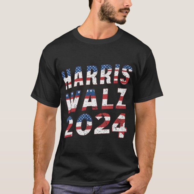 Harris Walz 2024 (12) T Shirt (Framsida)