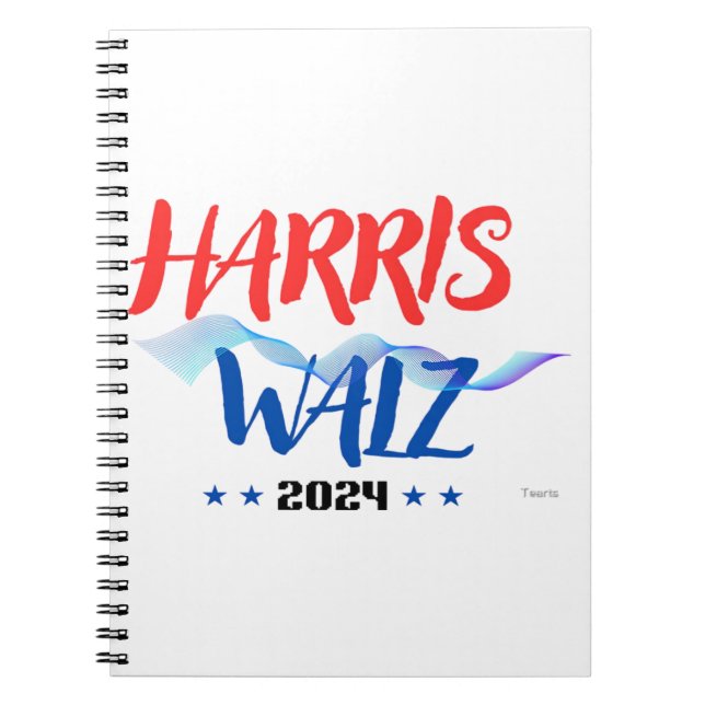 Harris Walz 2024 Anteckningsbok (Framsidan)