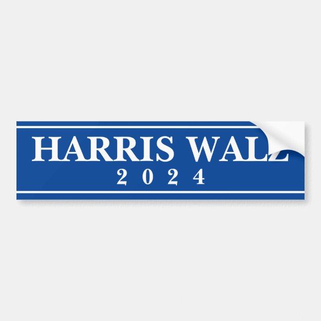 Harris Walz 2024 Bildekal (Framsidan)