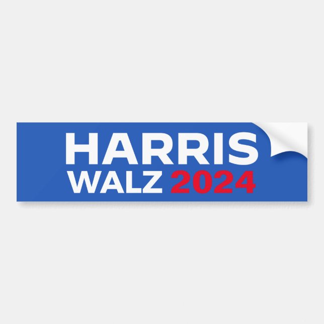Harris Walz 2024 Bildekal (Framsidan)