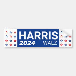 Harris Walz 2024 Bildekal