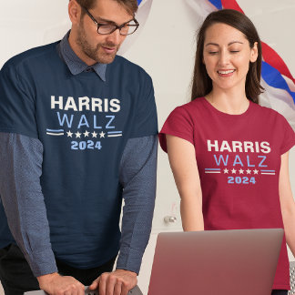 Harris Walz 2024 Blue Val Kampanj T-Shirt