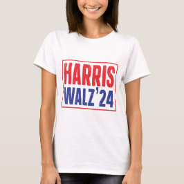 Harris Walz 2024 Bold Kampanj T Shirt