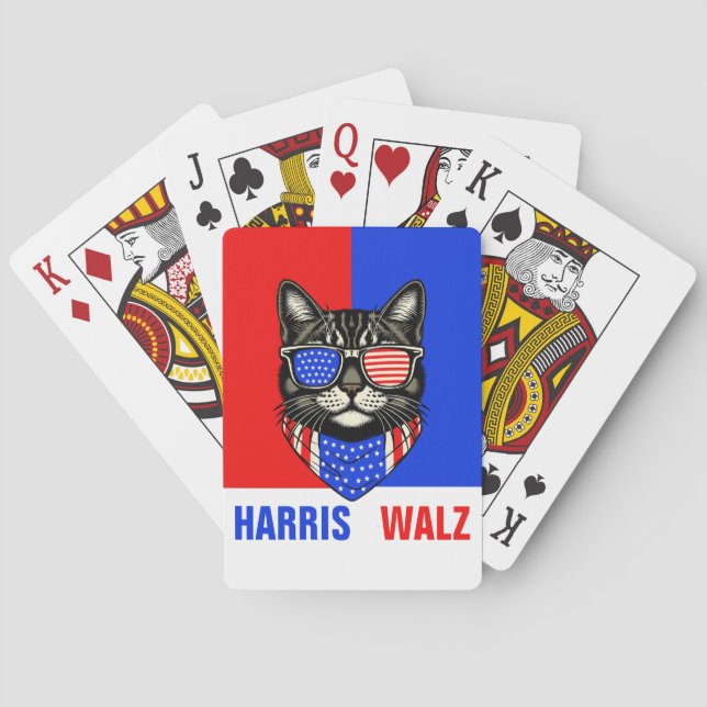 Harris Walz 2024 Casinokort (Baksidan)