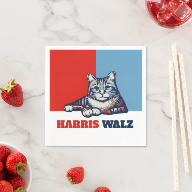 Harris Walz 2024 Cat Pappersservett (Insitu)