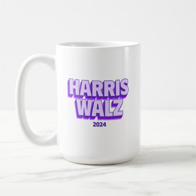 Harris Walz 2024 Coffee Mugg (Vänster)