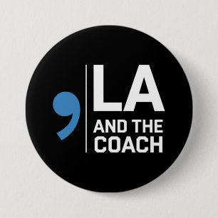 Harris Walz 2024 Comma La och Coach 2024 Knapp