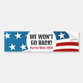 Harris/Walz 2024 Design Bumper Sticker Bildekal