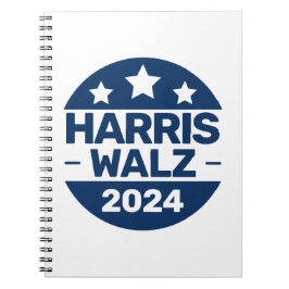 Harris Walz 2024 Election Kamala Harris Tim Walz Anteckningsbok