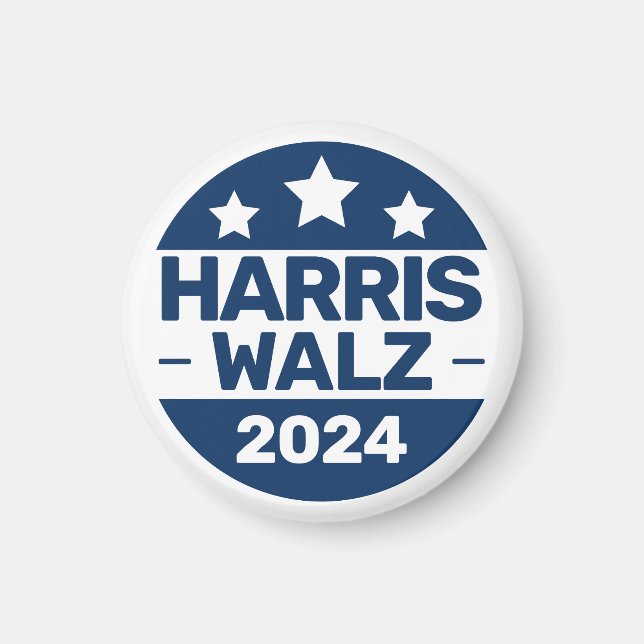 Harris Walz 2024 Election Kamala Harris Tim Walz Magnet (Framsidan)