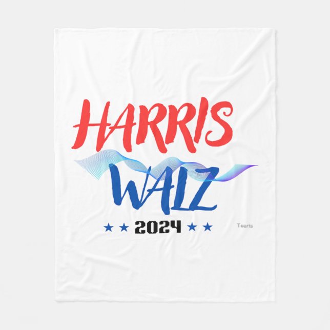 Harris Walz 2024 Fleecefilt (Framsidan)