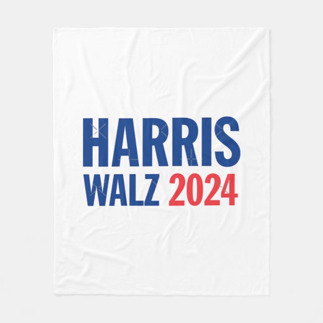 Harris Walz 2024 Fleecefilt (Framsidan)