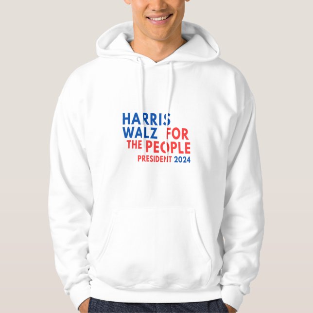 Harris Walz 2024 för folket Hoodie (Framsida)