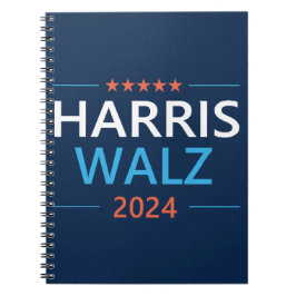 Harris Walz 2024 för president Anteckningsbok