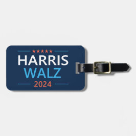 Harris Walz 2024 för president Bagagebricka