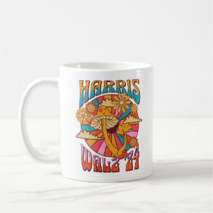 Harris Walz 2024 för president Kaffemugg